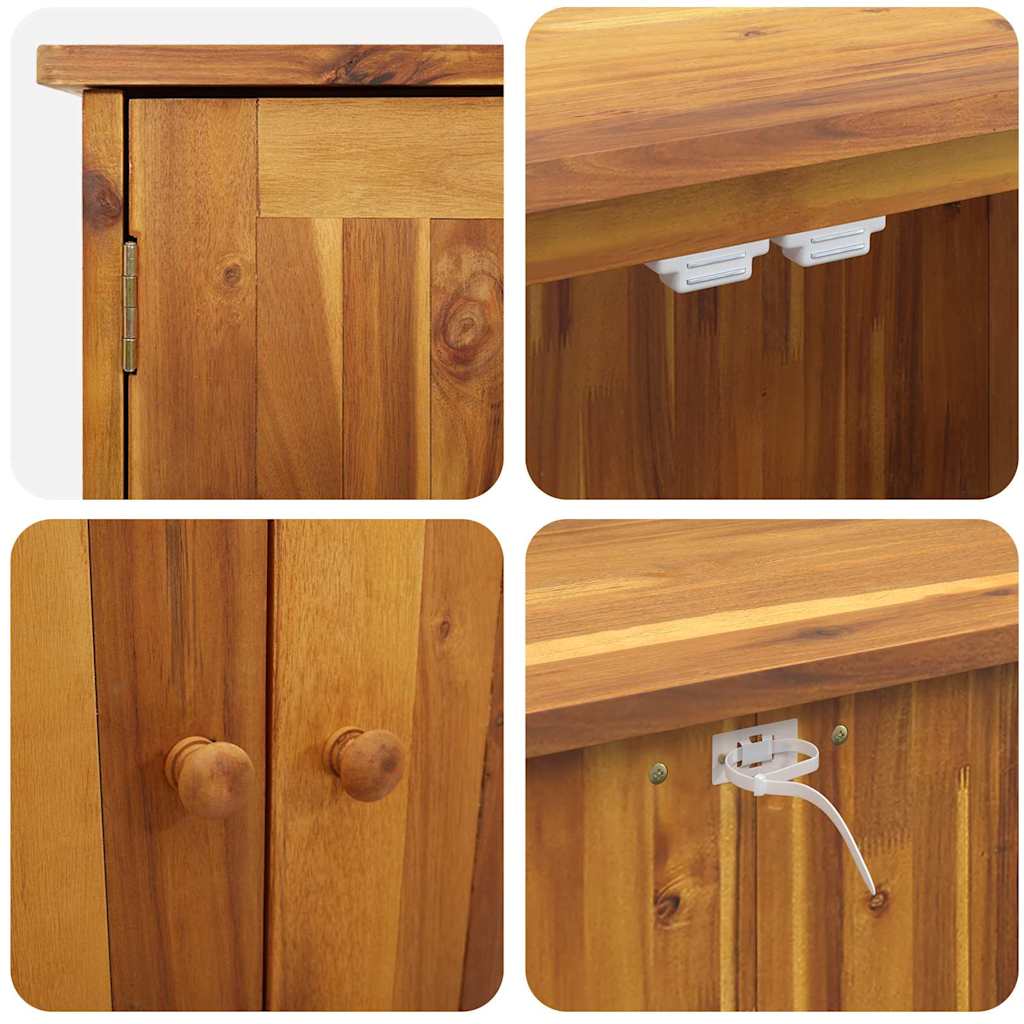 Garden Cabinet Other Brown 90 x 40 x 90 cm Solid acacia wood