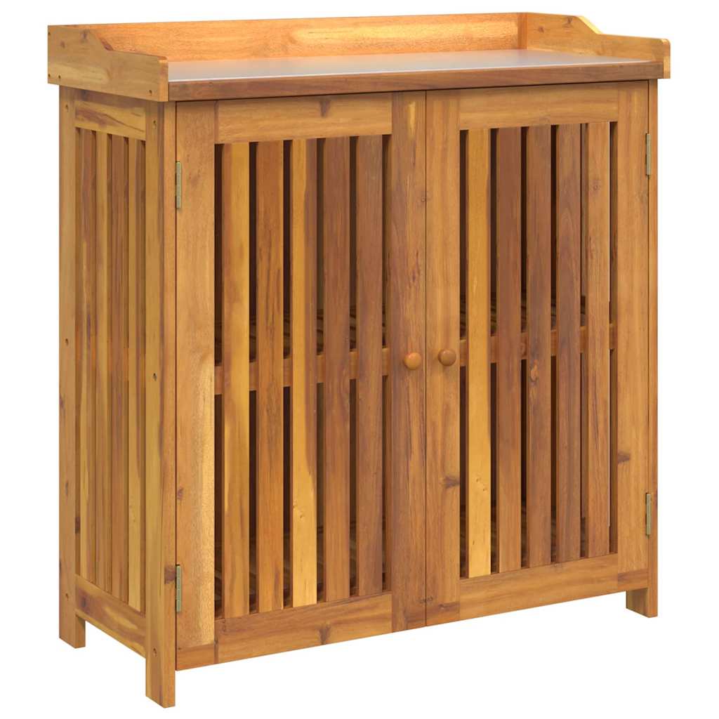 Garden Cabinet with Storage with Door Brown 93 x 41.5 x 98cm