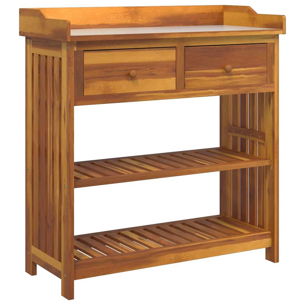 Garden Cabinet with Drawer with Shelf Brown 93 x 41.5 x 98cm