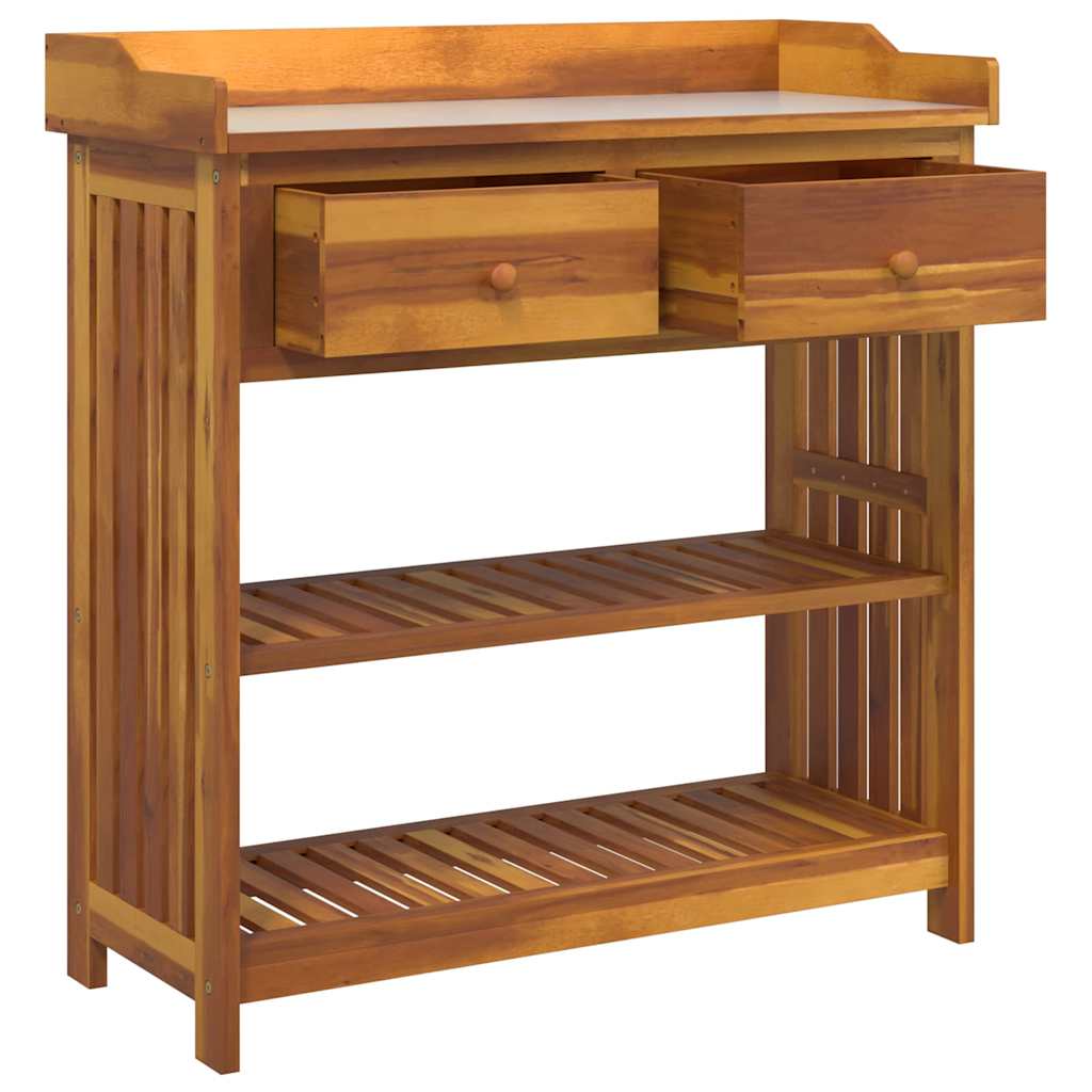 Garden Cabinet with Drawer with Shelf Brown 93 x 41.5 x 98cm