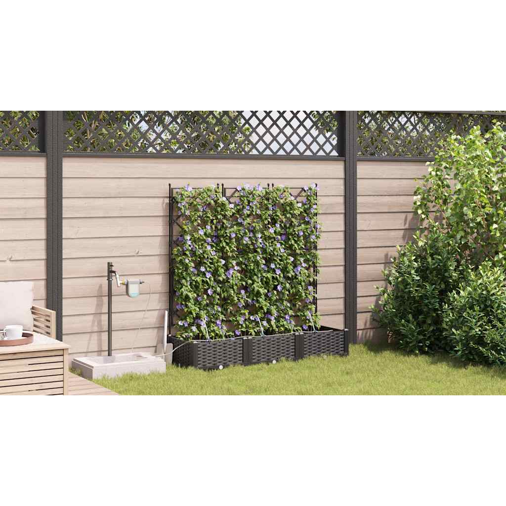 Garden Black 120 x 40 x 126 cm Steel