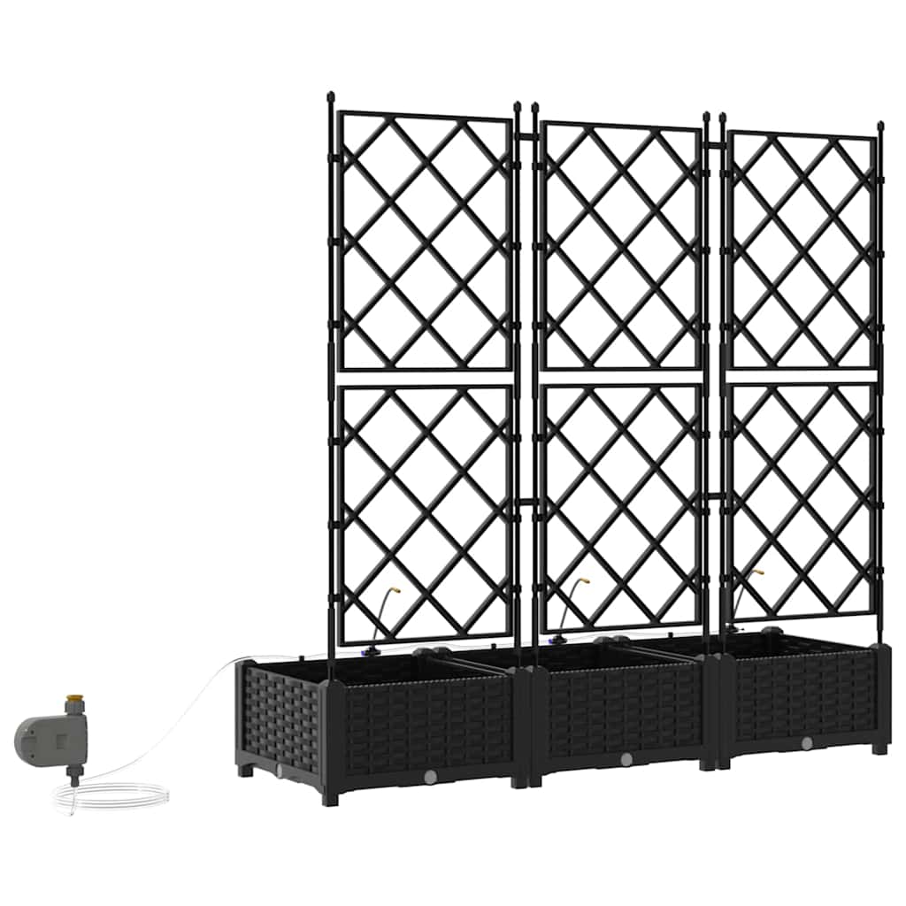 Garden Black 120 x 40 x 126 cm Steel