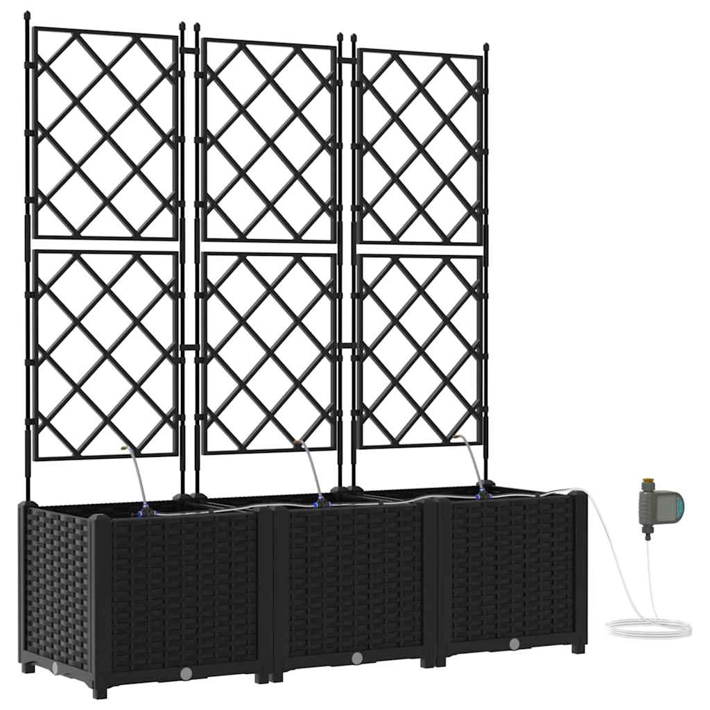 Garden Black 120 x 40 x 142 cm Steel