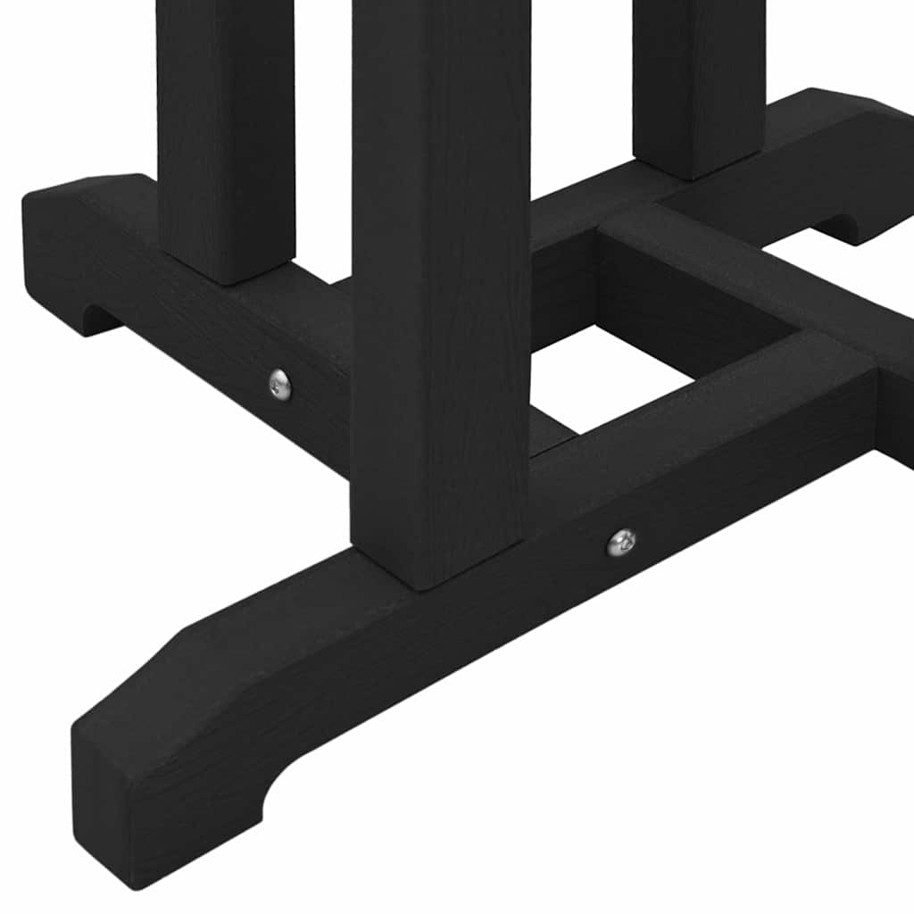 Bar Table Black 55 x 55 x 107 cm HDPE