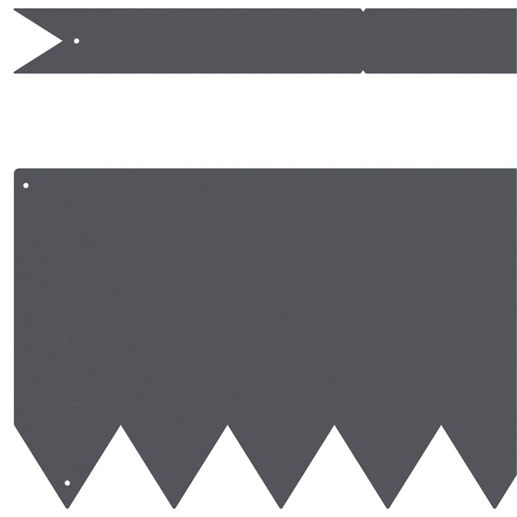 Lawn Edging 50 pcs Anthracite 100 x 0.05 x 20 cm