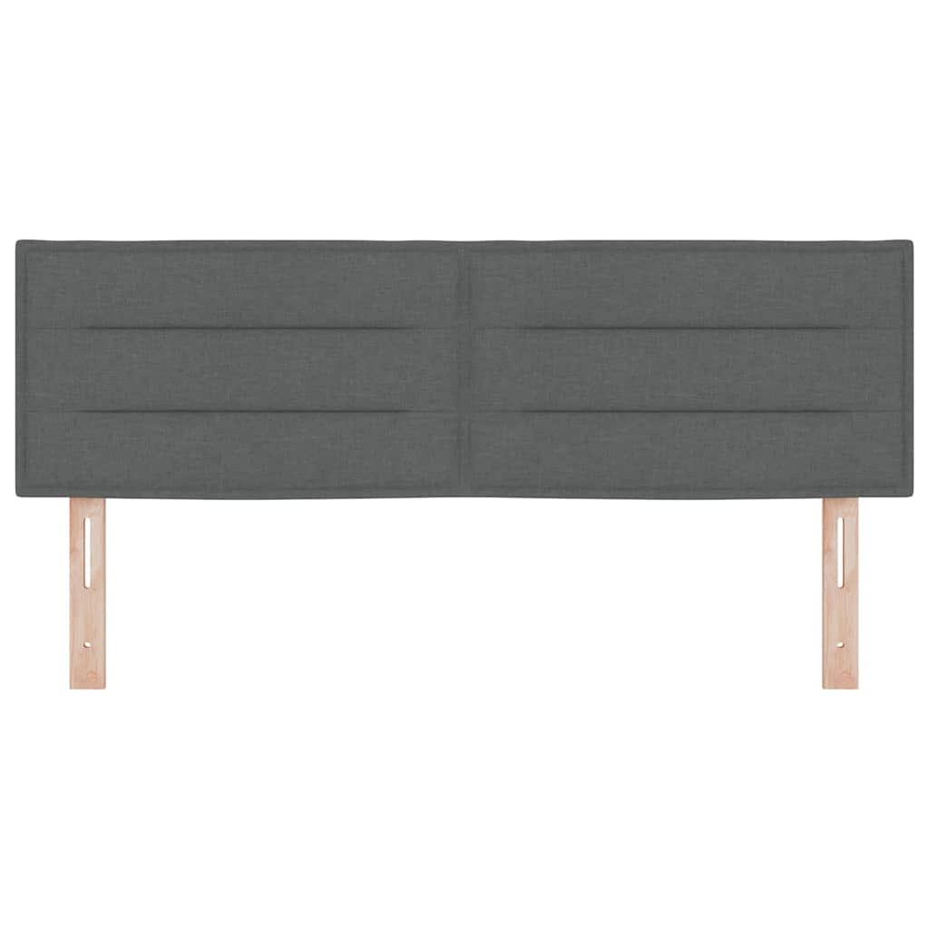 Headboard Height Adjustable Dark grey 160 cm Fabric