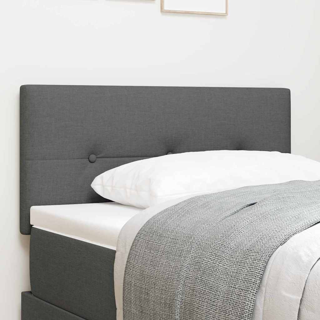 Headboard Height Adjustable Dark grey 100 cm Fabric
