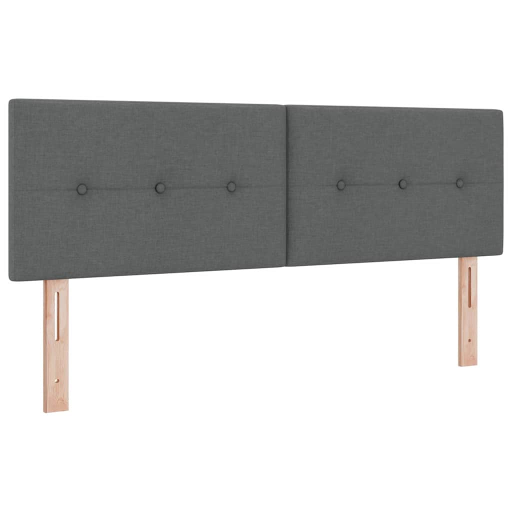 Headboard Height Adjustable Dark grey 160 cm Fabric