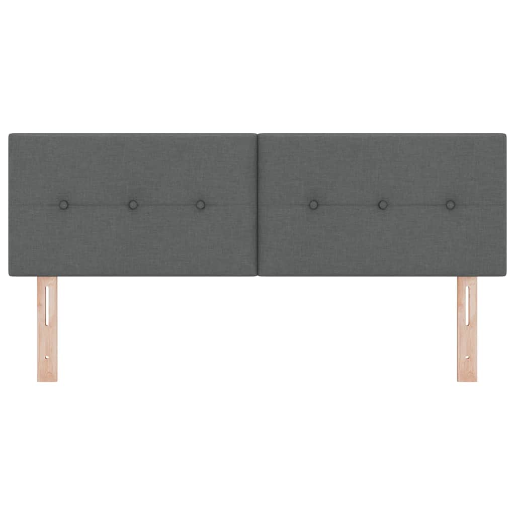 Headboard Height Adjustable Dark grey 160 cm Fabric
