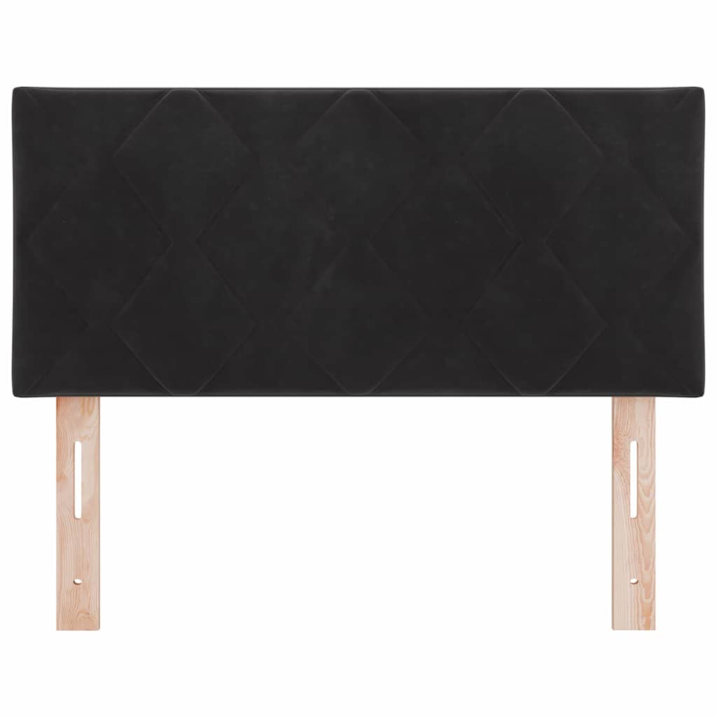 Headboard Height Adjustable with Headboard Black 100 cm Velvet