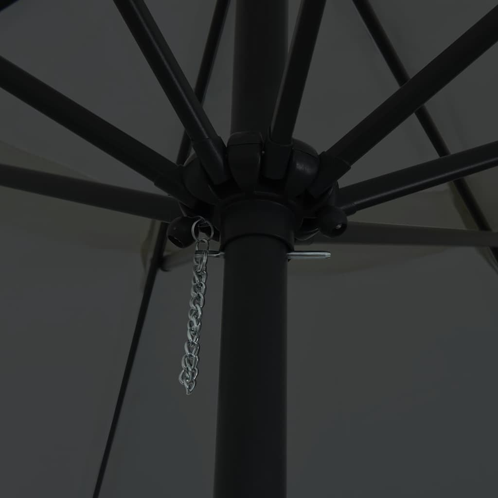 Garden Parasol Anthracite and Black 395 x 395 x 245 cm