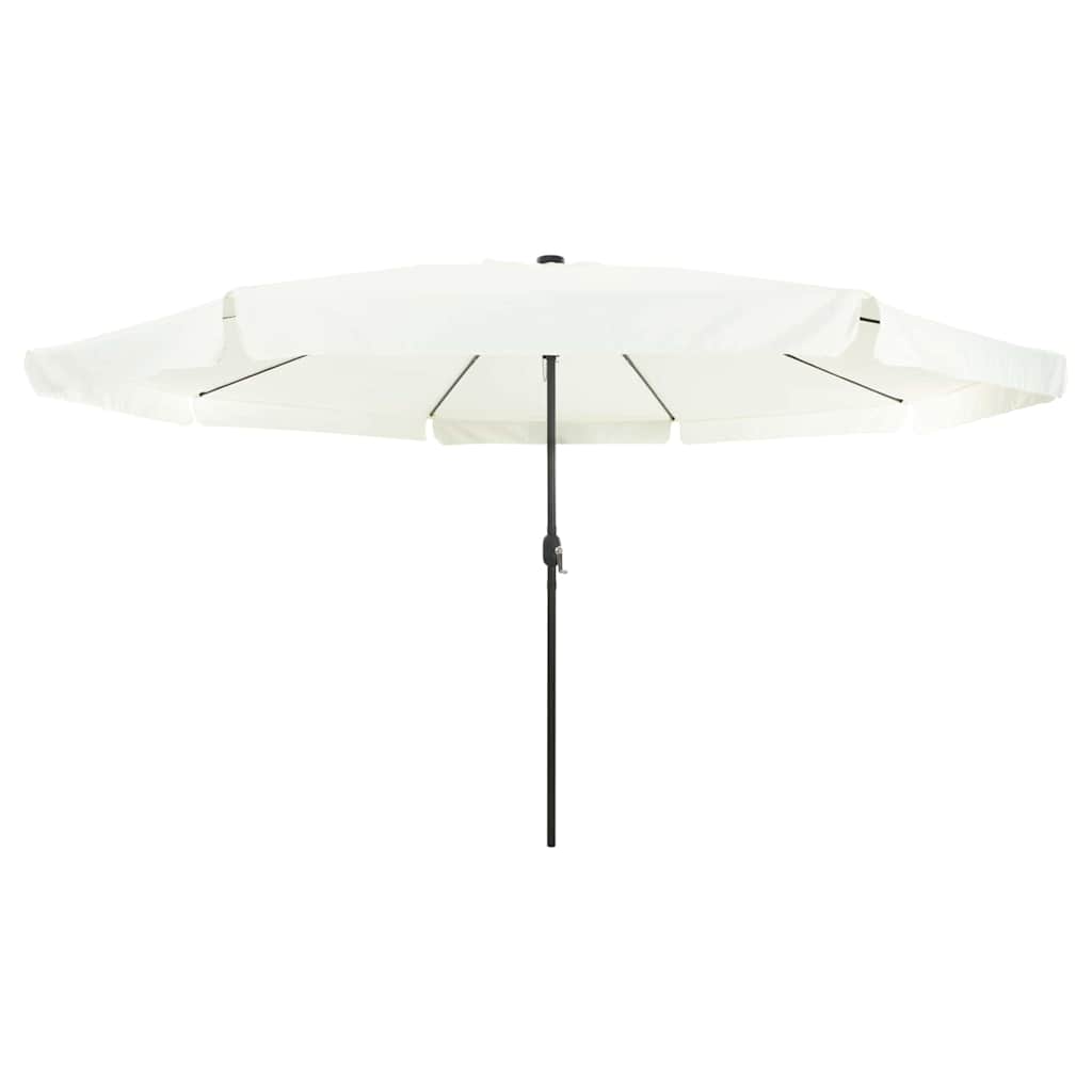 Garden Parasol White and Black 395 x 395 x 245 cm