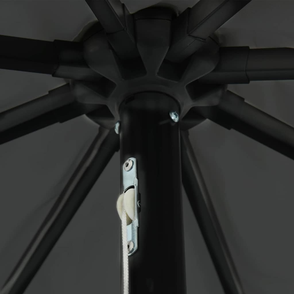 Garden Parasol Anthracite and Black 395 x 395 x 245 cm