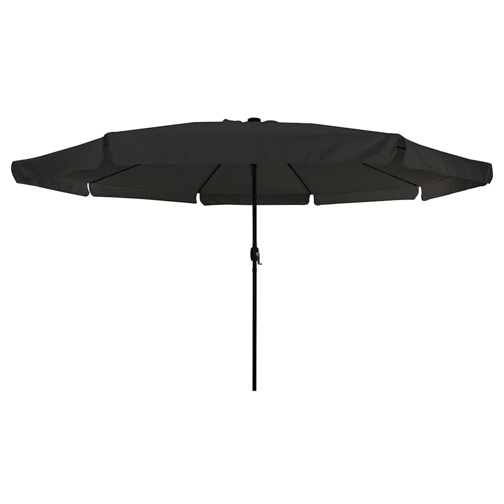 Garden Parasol Black 395 x 395 x 245 cm Polyester and Steel