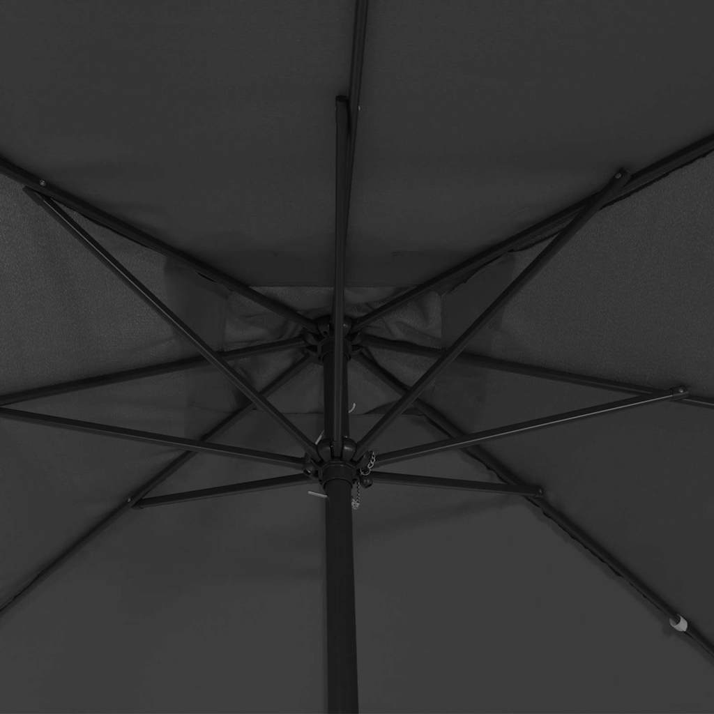 Garden Parasol Anthracite and Black 295 x 295 x 245 cm