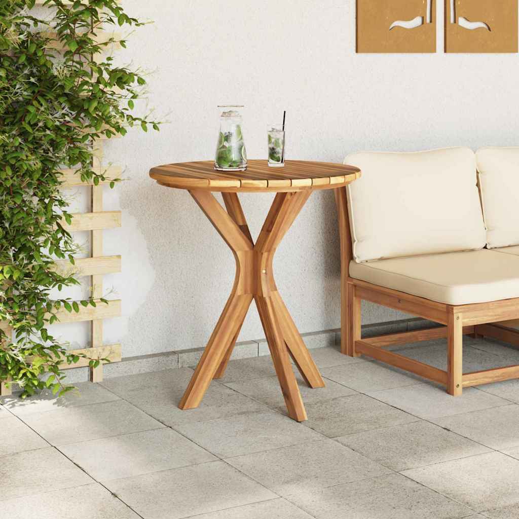 Bistro Table Brown 70 x 70 x 75 cm Solid teak wood