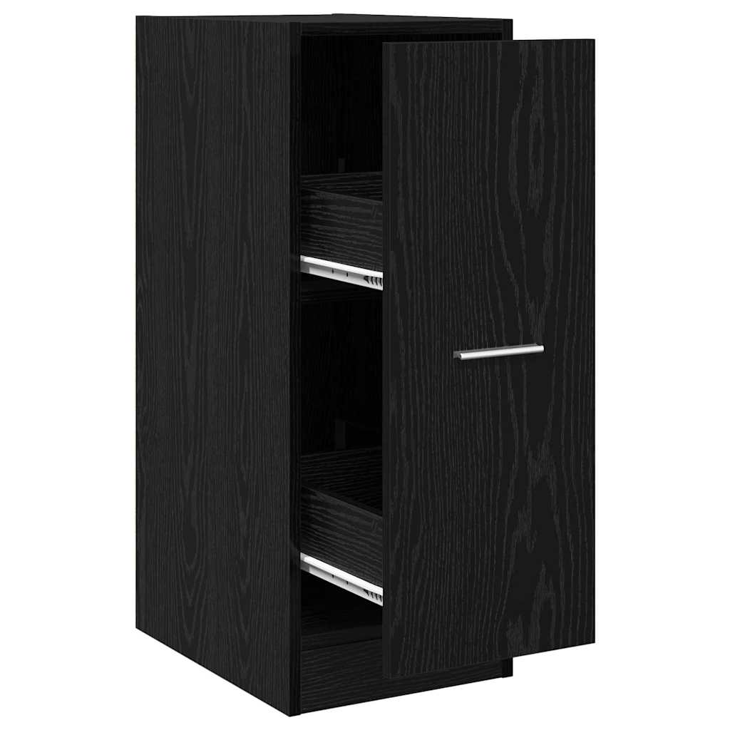 Apothecary Cabinet Black oak 30 x 41 x 77.5 cm Engineered wood