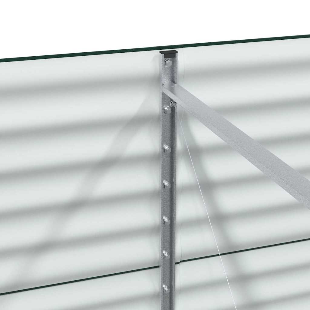 Garden Raised Bed Green 400 x 80 x 81 cm Steel