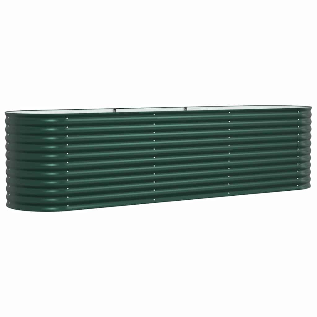 Garden Raised Bed Green 320 x 80 x 81 cm Steel