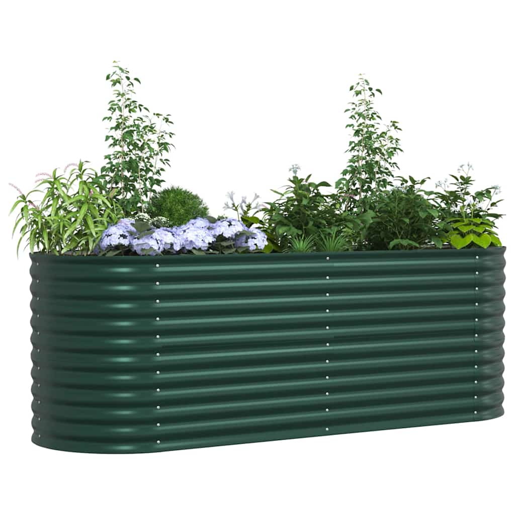 Garden Raised Bed Green 240 x 80 x 81 cm Steel