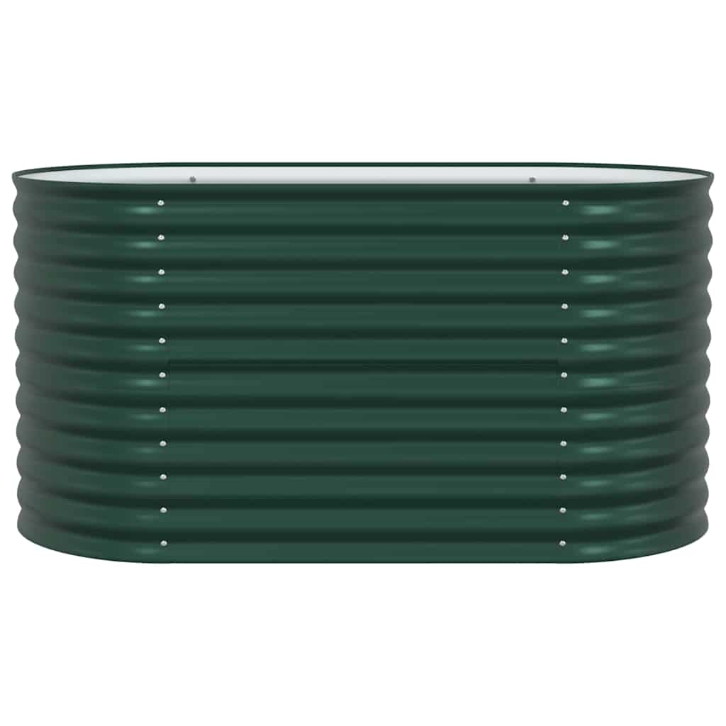 Garden Raised Bed Green 160 x 80 x 81 cm Steel
