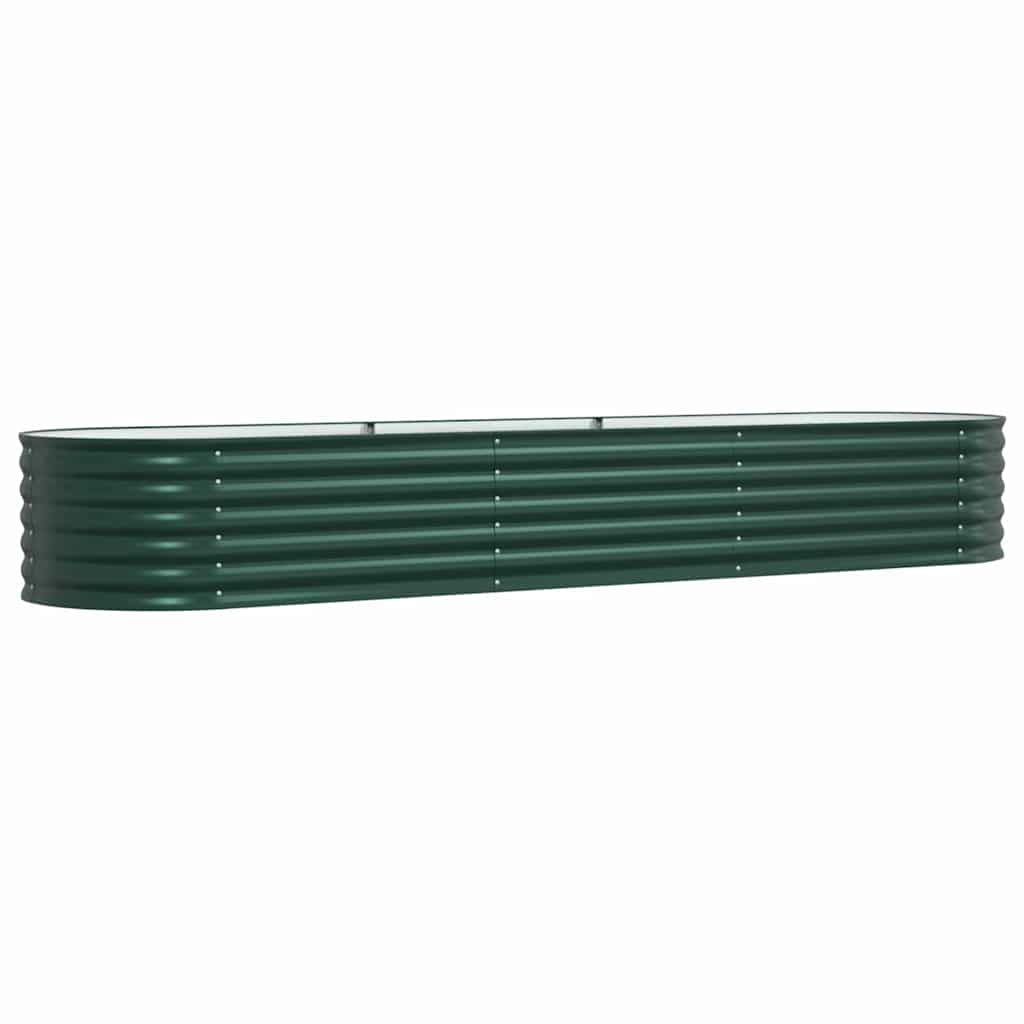 Garden Raised Bed Green 320 x 80 x 44 cm Steel