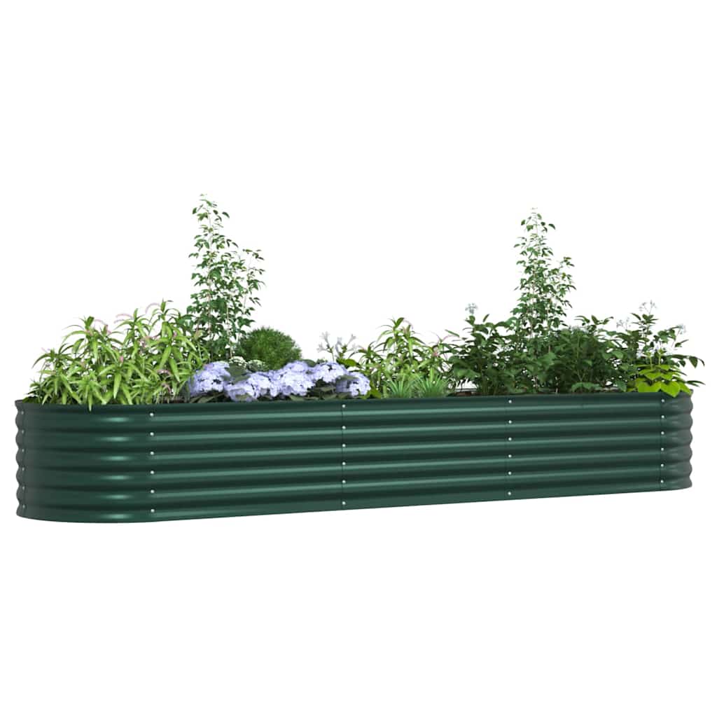 Garden Raised Bed Green 320 x 80 x 44 cm Steel