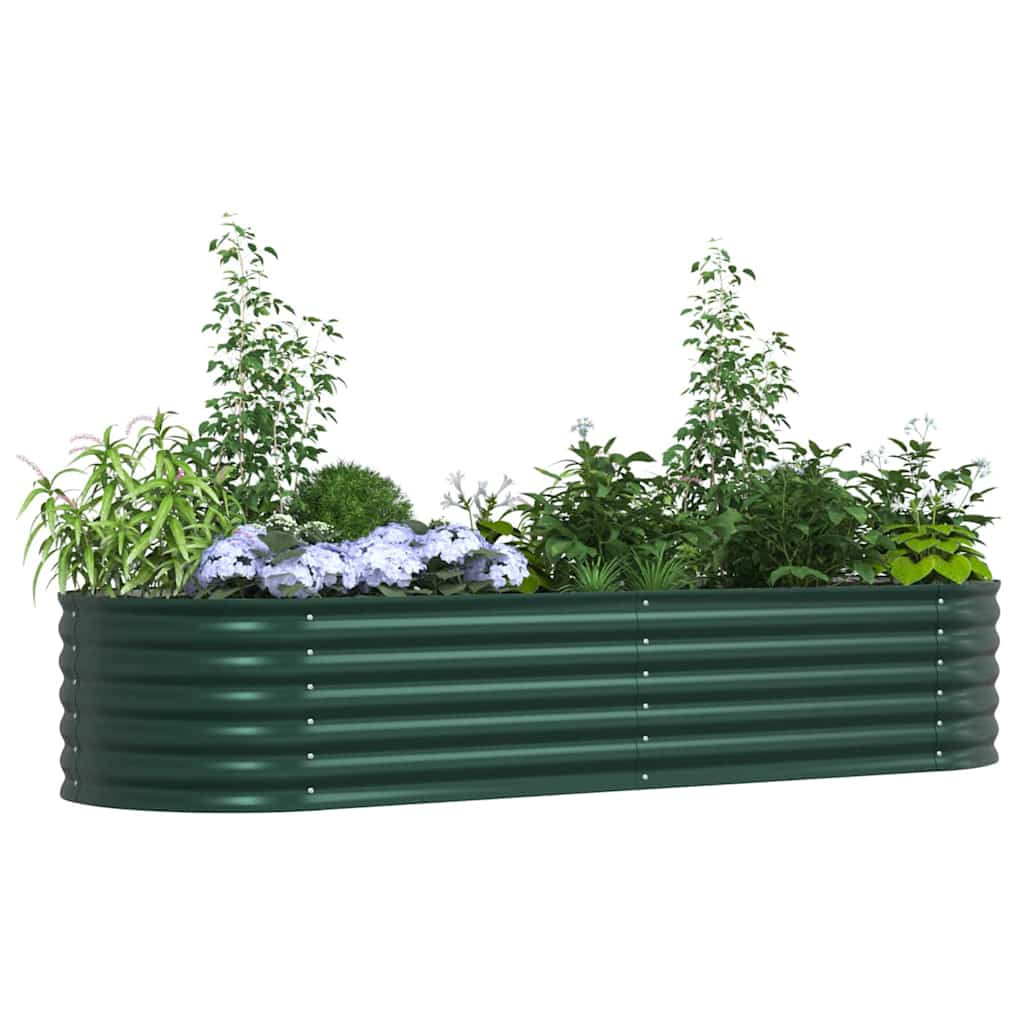Garden Raised Bed Green 240 x 80 x 44 cm Steel