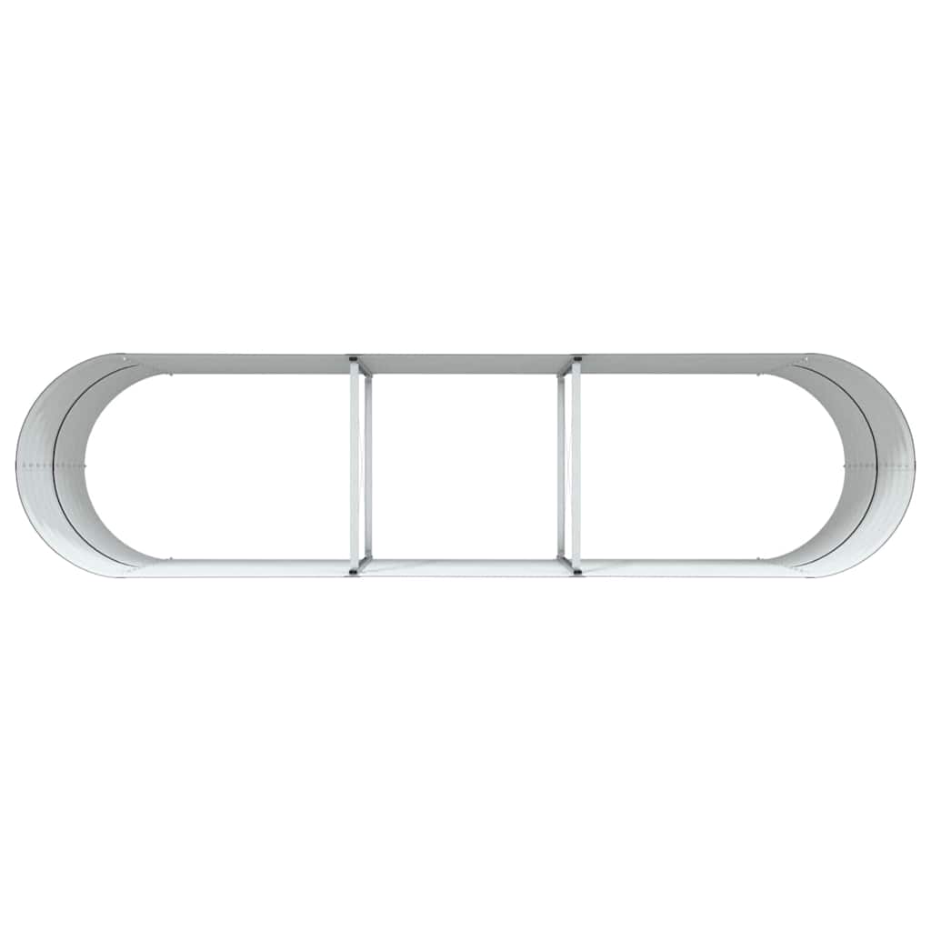 Garden Raised Bed Brown 320 x 80 x 81 cm Steel