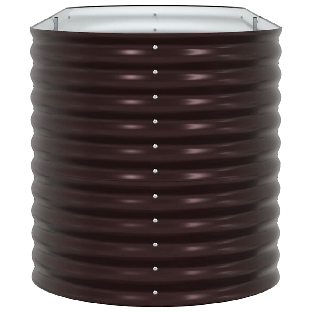 Garden Raised Bed Brown 240 x 80 x 81 cm Steel