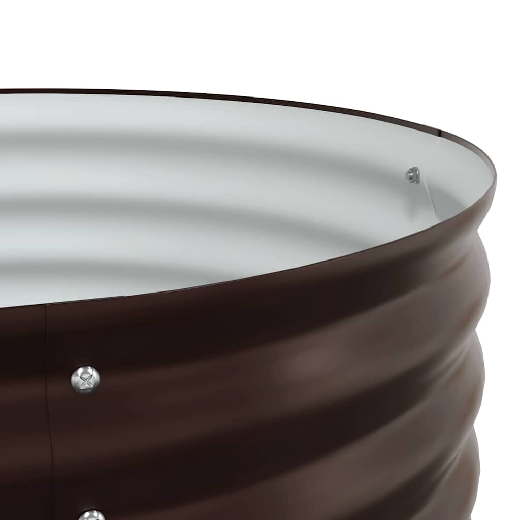 Garden Raised Bed Brown 160 x 80 x 81 cm Steel