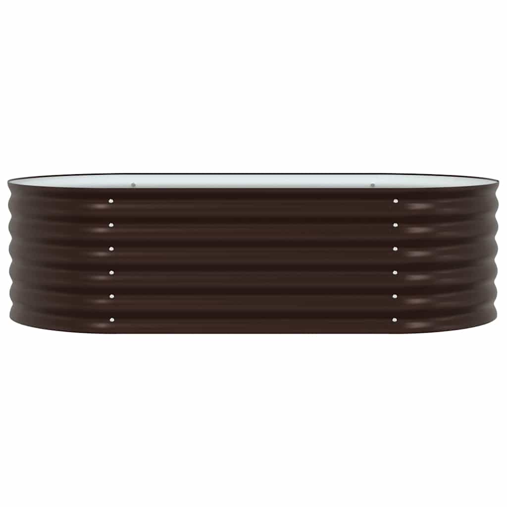 Garden Raised Bed Brown 160 x 80 x 44 cm Steel
