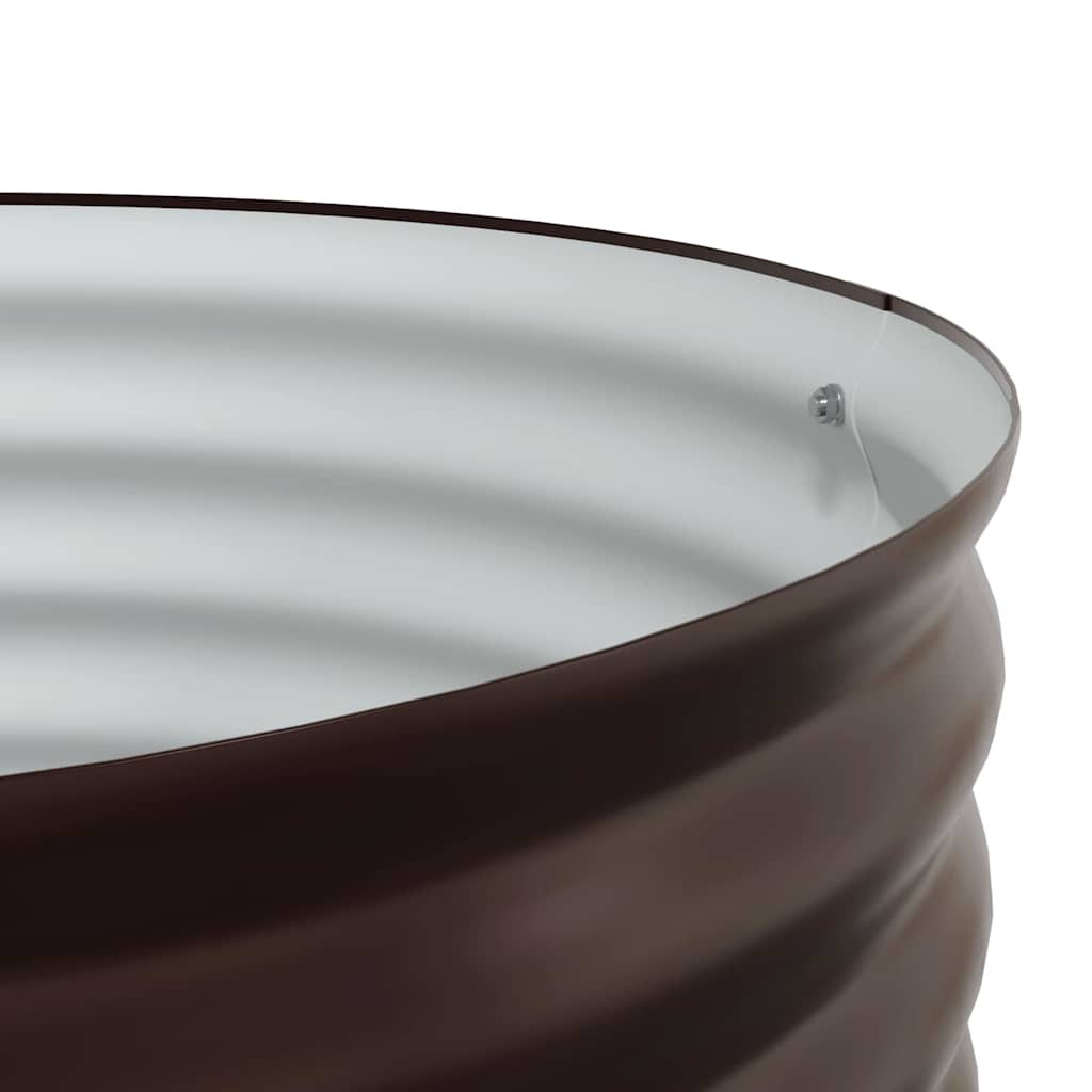 Garden Raised Bed Brown 80 x 80 x 44 cm Steel