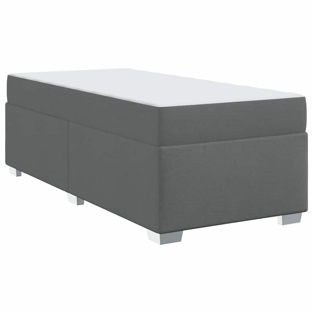 Bed Frame Dark grey 90 x 190 cm Fabric