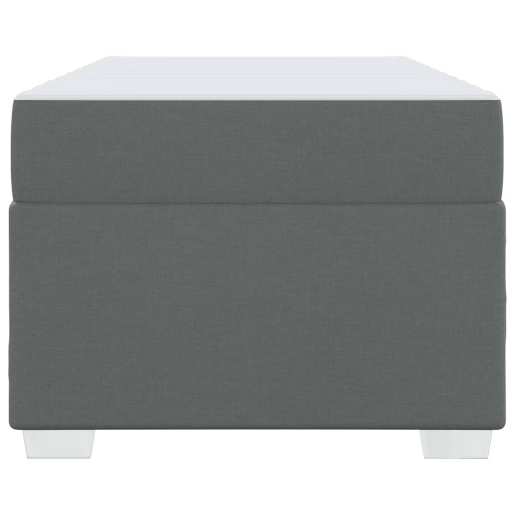 Bed Frame Dark grey 90 x 190 cm Fabric