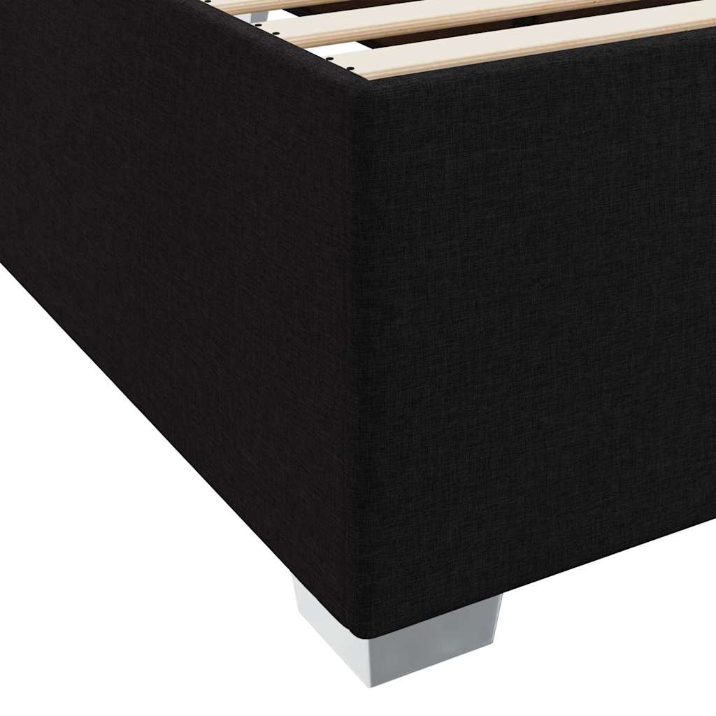 Bed Frame Black 90 x 190 cm Fabric