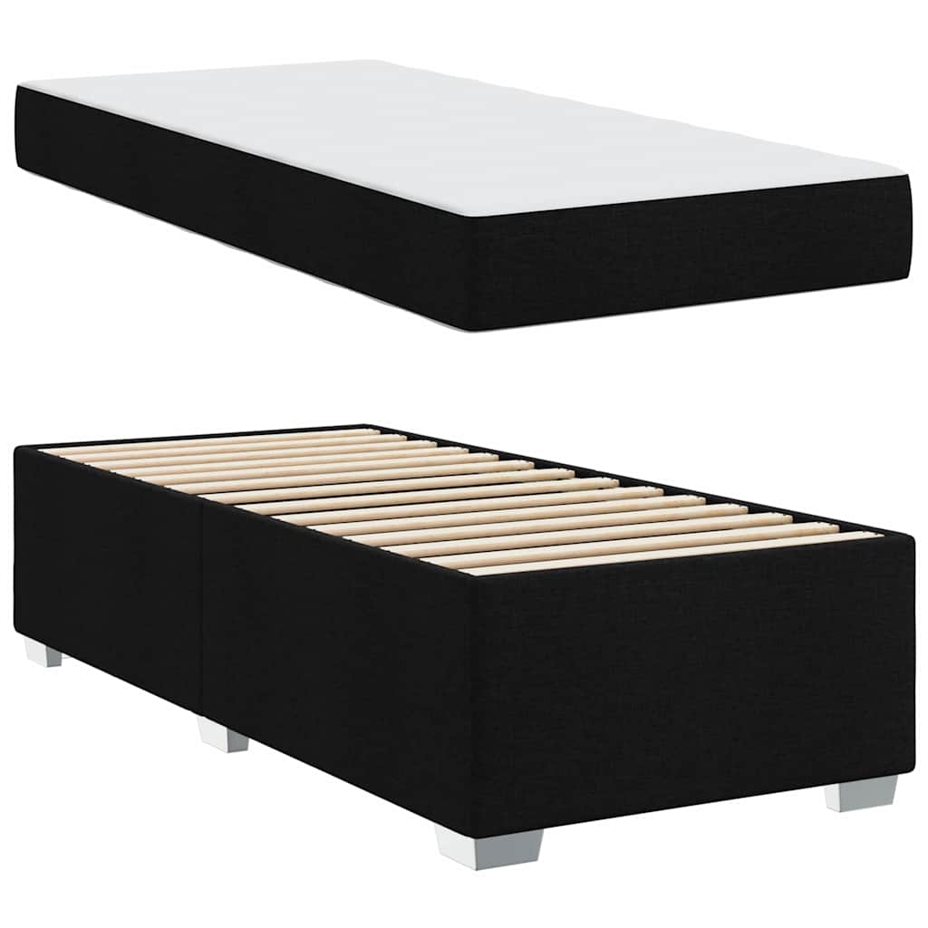 Bed Frame Black 90 x 190 cm Fabric
