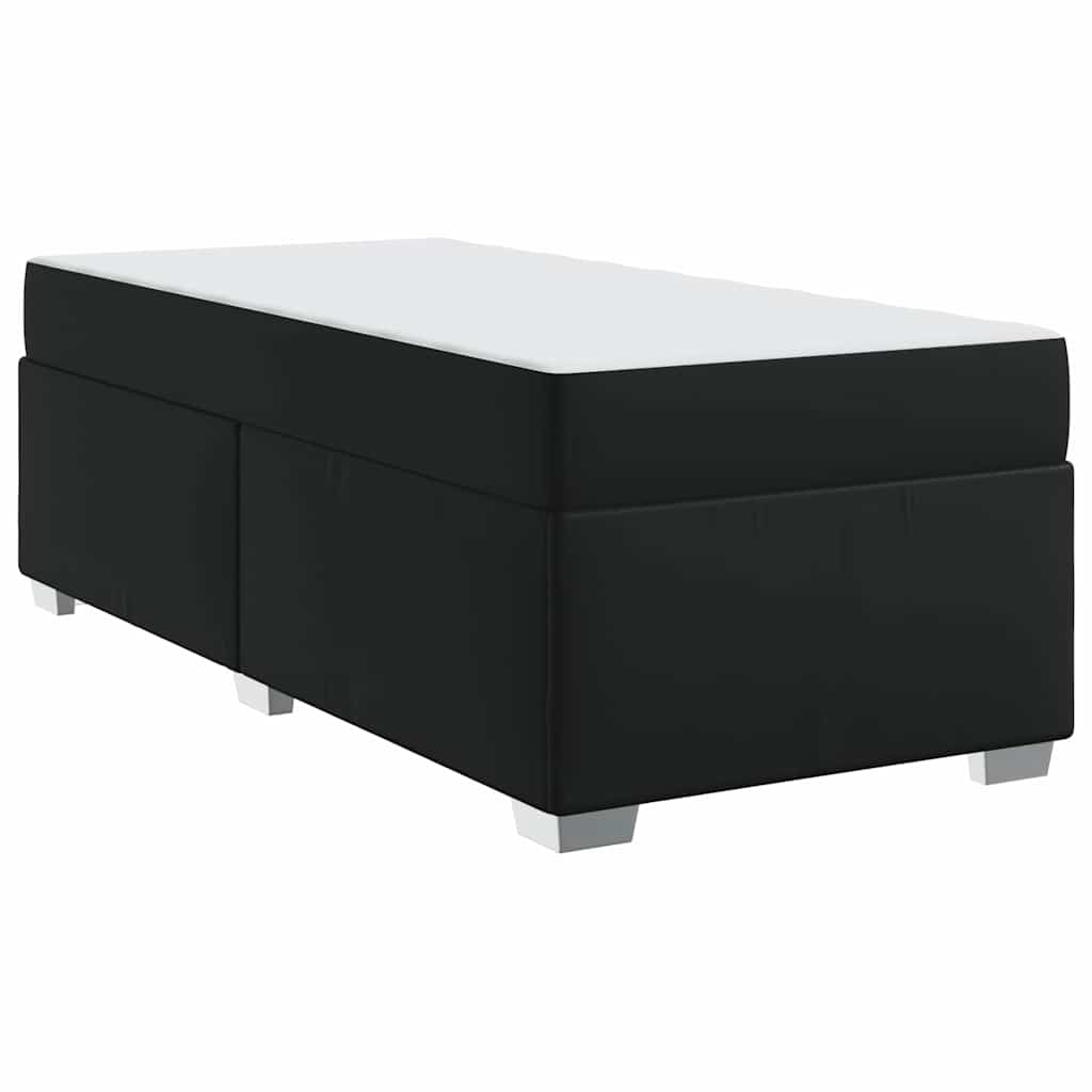 Bed Frame Black 90 x 190 cm Faux leather
