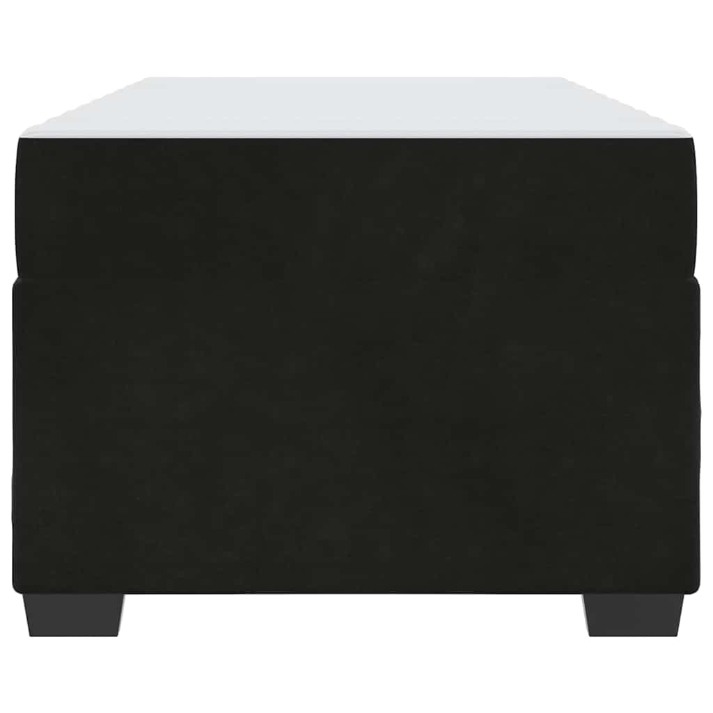 Bed Frame with Mattress with Mattress Black 90 x 190 cm Velvet