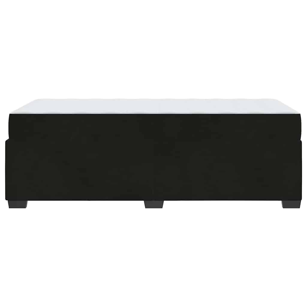 Bed Frame with Mattress with Mattress Black 90 x 190 cm Velvet