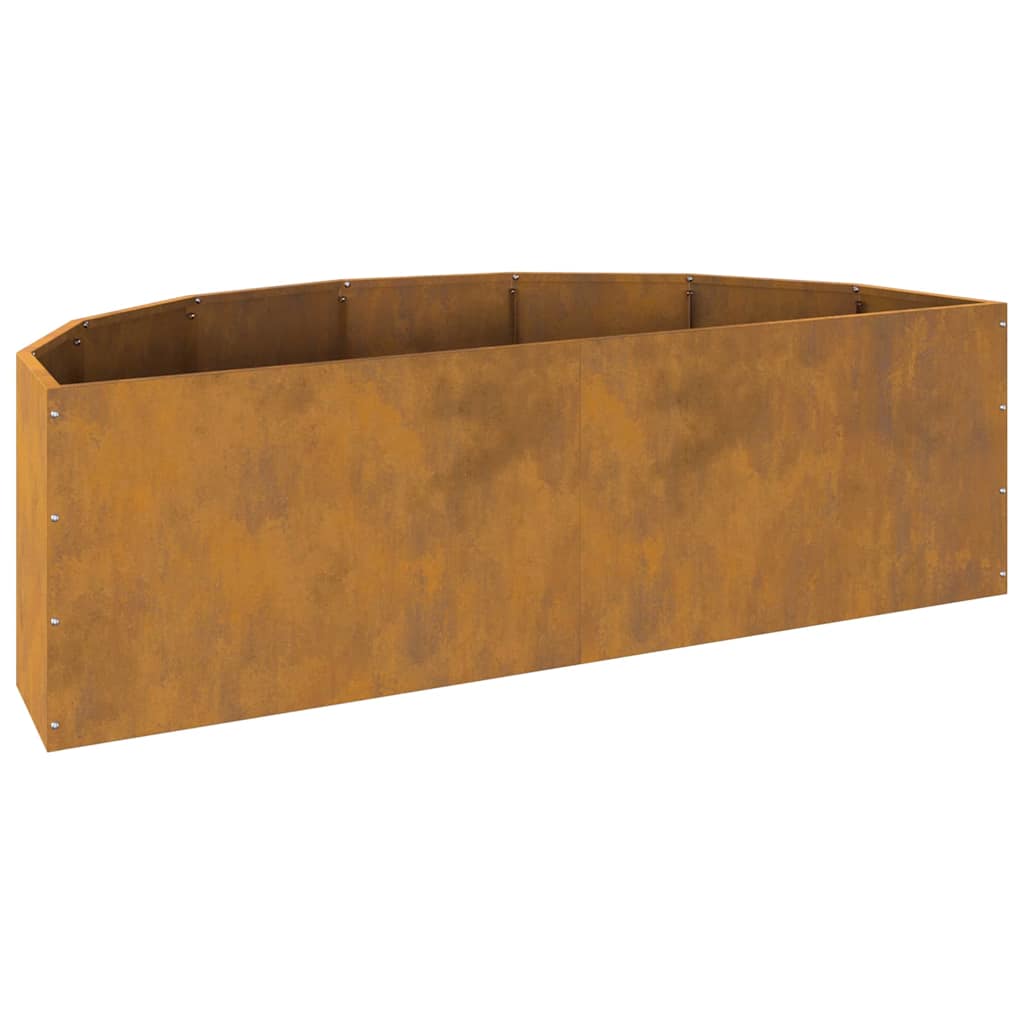 Planter Rusty 120 x 60 x 35 cm Weathering Steel