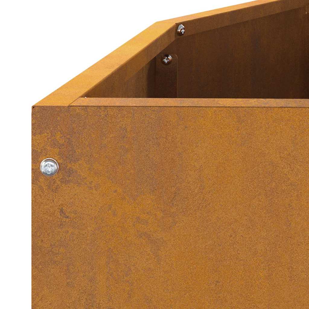 Planter Rusty 120 x 60 x 50 cm Weathering Steel