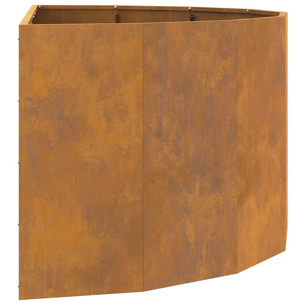 Planter Rusty 120 x 60 x 50 cm Weathering Steel