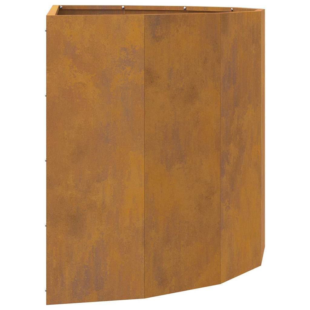 Planter Rusty 90 x 45 x 50 cm Weathering Steel