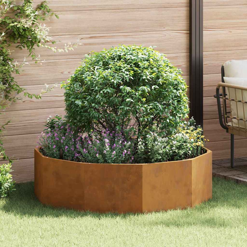 Planter Rusty 120 x 120 x 35 cm Weathering Steel