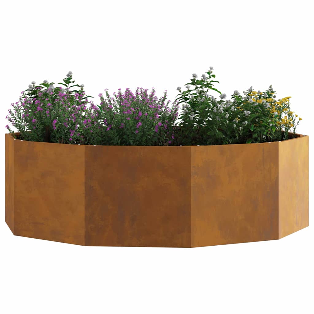 Planter Rusty 120 x 120 x 35 cm Weathering Steel