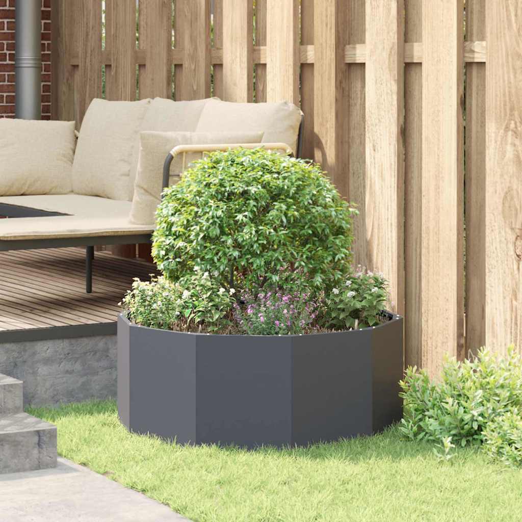 Planter Anthracite 90 x 90 x 35 cm Steel
