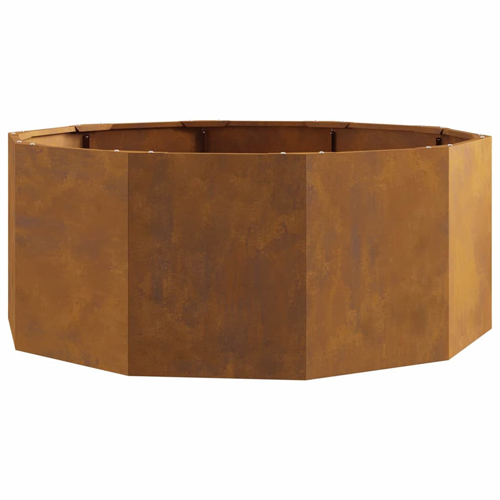 Planter Rusty 90 x 90 x 35 cm Weathering Steel
