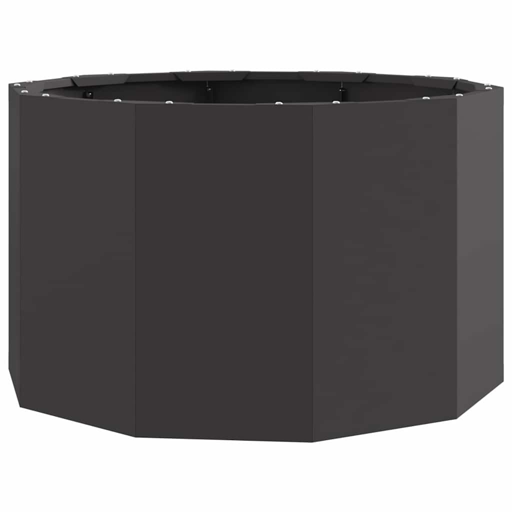 Planter Black 60 x 60 x 35 cm Steel