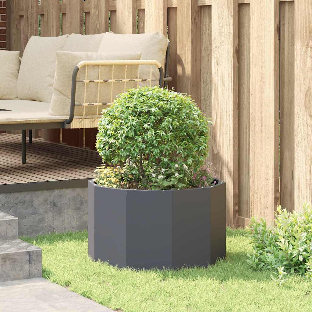 Planter Anthracite 60 x 60 x 35 cm Steel
